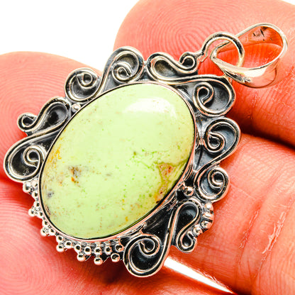 Lemon Chrysoprase Pendants handcrafted by Ana Silver Co - PD24640