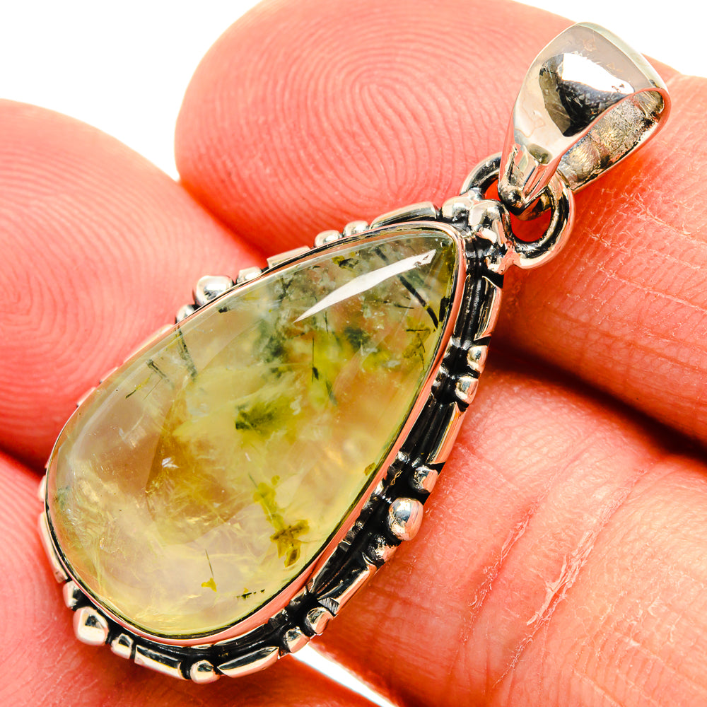 Prehnite Pendants handcrafted by Ana Silver Co - PD24642