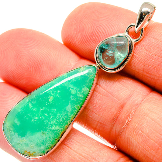 Chrysoprase Pendants handcrafted by Ana Silver Co - PD24643