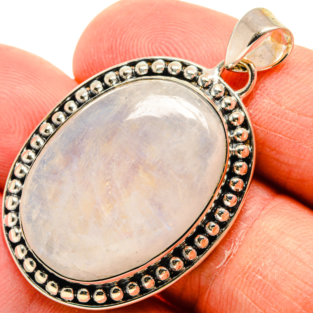Rainbow Moonstone Pendants handcrafted by Ana Silver Co - PD24670
