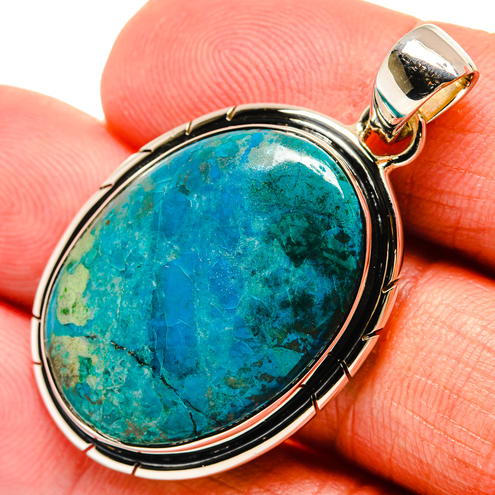 Chrysocolla Pendants handcrafted by Ana Silver Co - PD24677