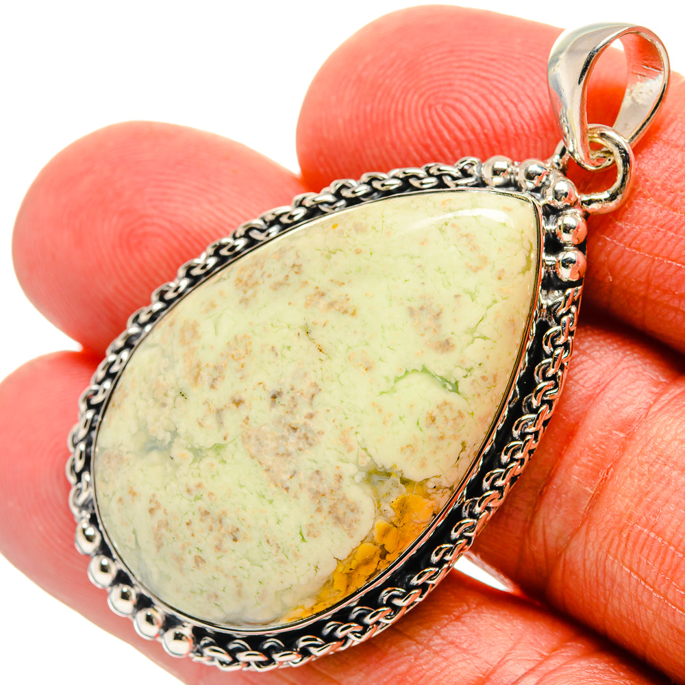 Lemon Chrysoprase Pendants handcrafted by Ana Silver Co - PD24681