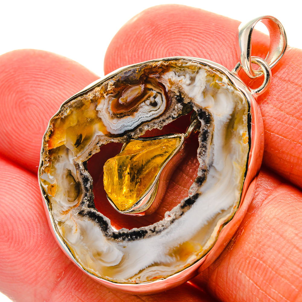 Occo Geode Pendants handcrafted by Ana Silver Co - PD24688