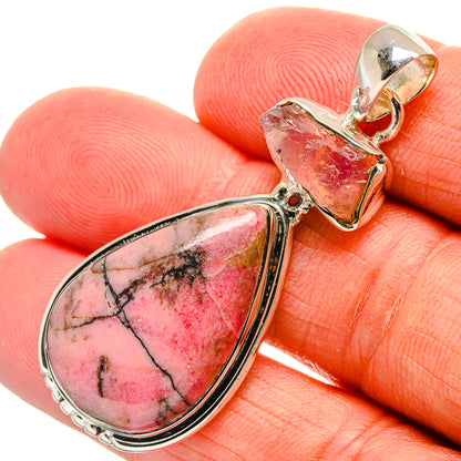 Rhodonite Pendants handcrafted by Ana Silver Co - PD24699