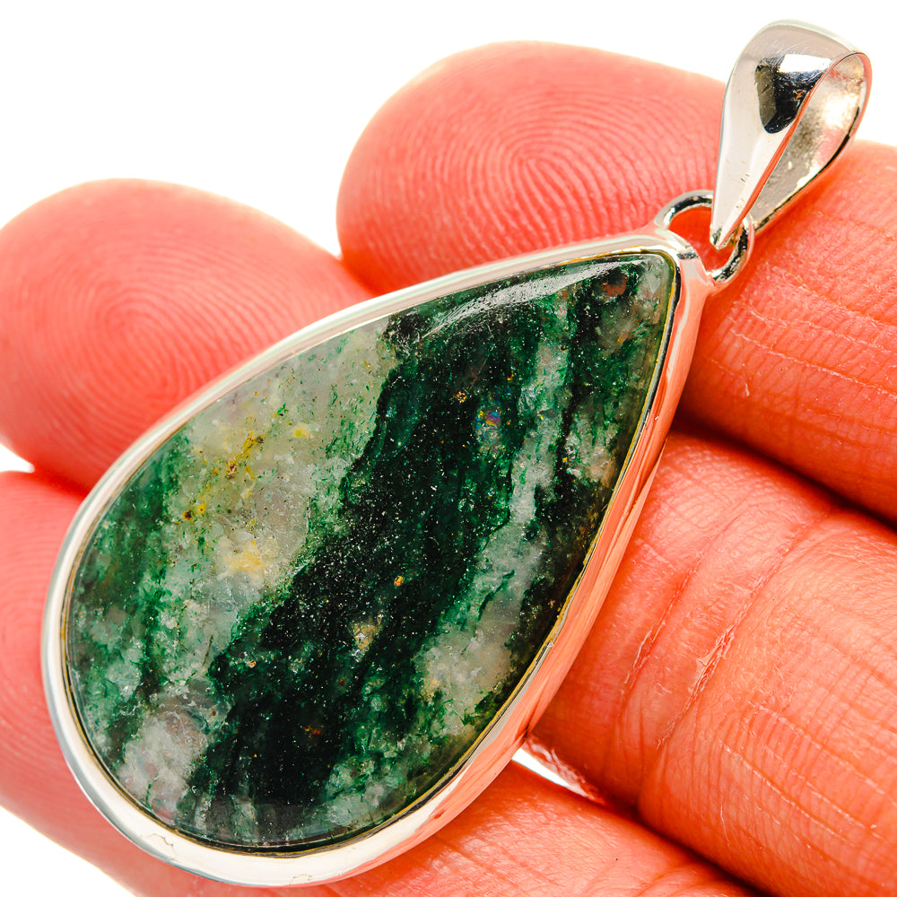 Green Aventurine Pendants handcrafted by Ana Silver Co - PD24705