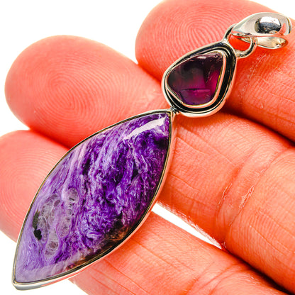 Charoite Pendants handcrafted by Ana Silver Co - PD24711