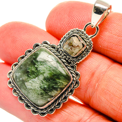 Seraphinite Pendants handcrafted by Ana Silver Co - PD24713