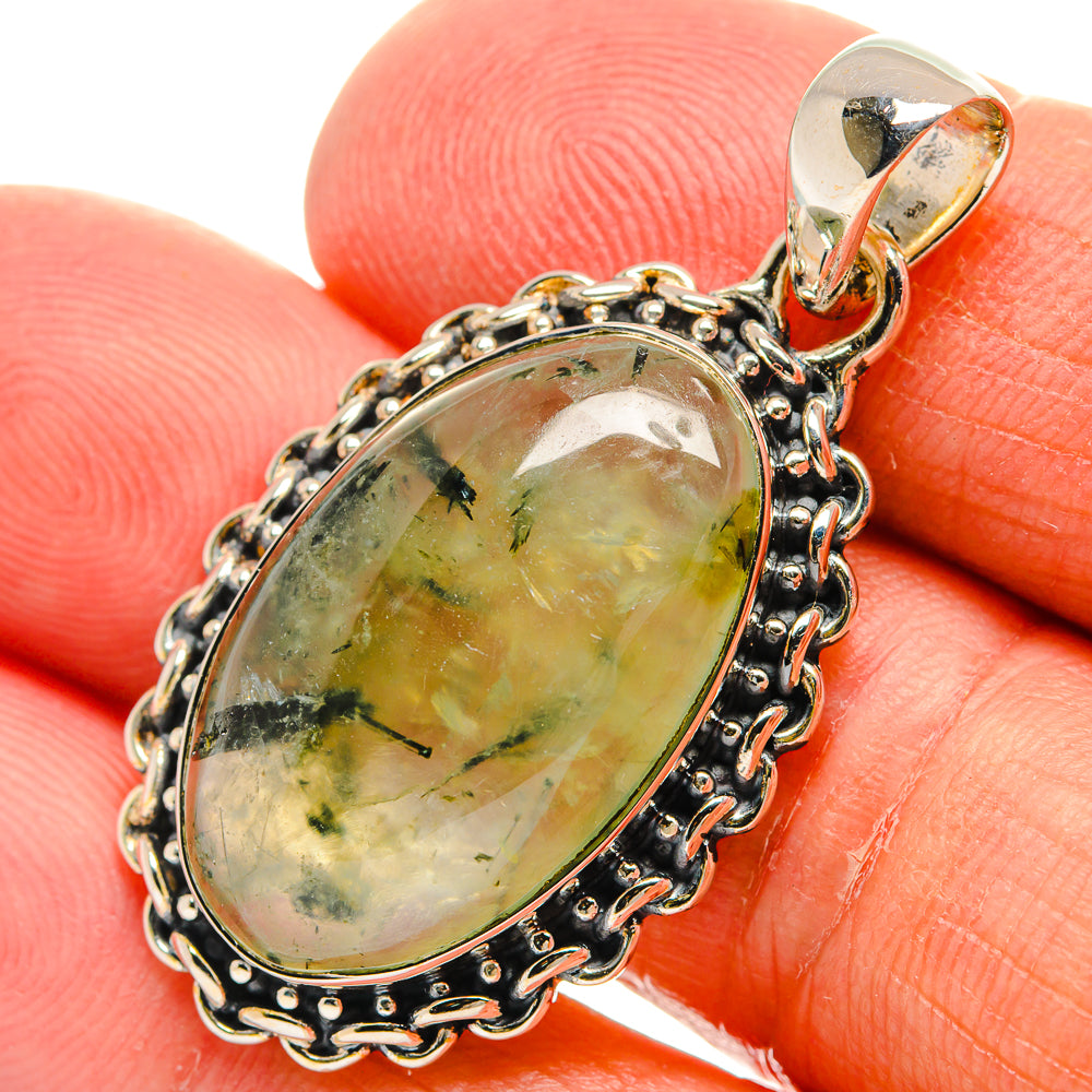 Prehnite Pendants handcrafted by Ana Silver Co - PD24717