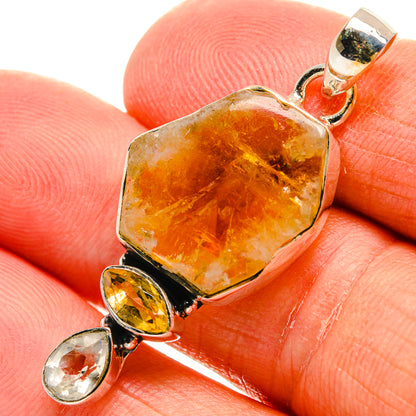 Citrine Pendants handcrafted by Ana Silver Co - PD24726