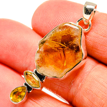 Citrine Pendants handcrafted by Ana Silver Co - PD24728