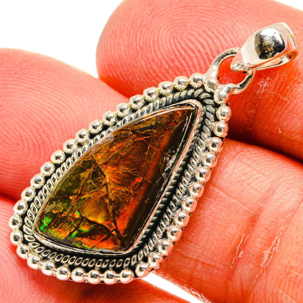 Ammolite Pendants handcrafted by Ana Silver Co - PD24738