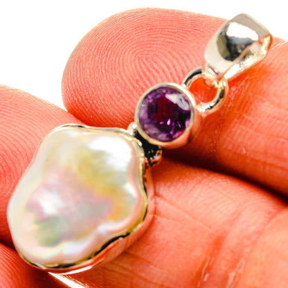 Mother Of Pearl Pendants handcrafted by Ana Silver Co - PD24741