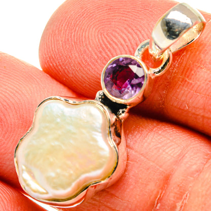 Mother Of Pearl Pendants handcrafted by Ana Silver Co - PD24743