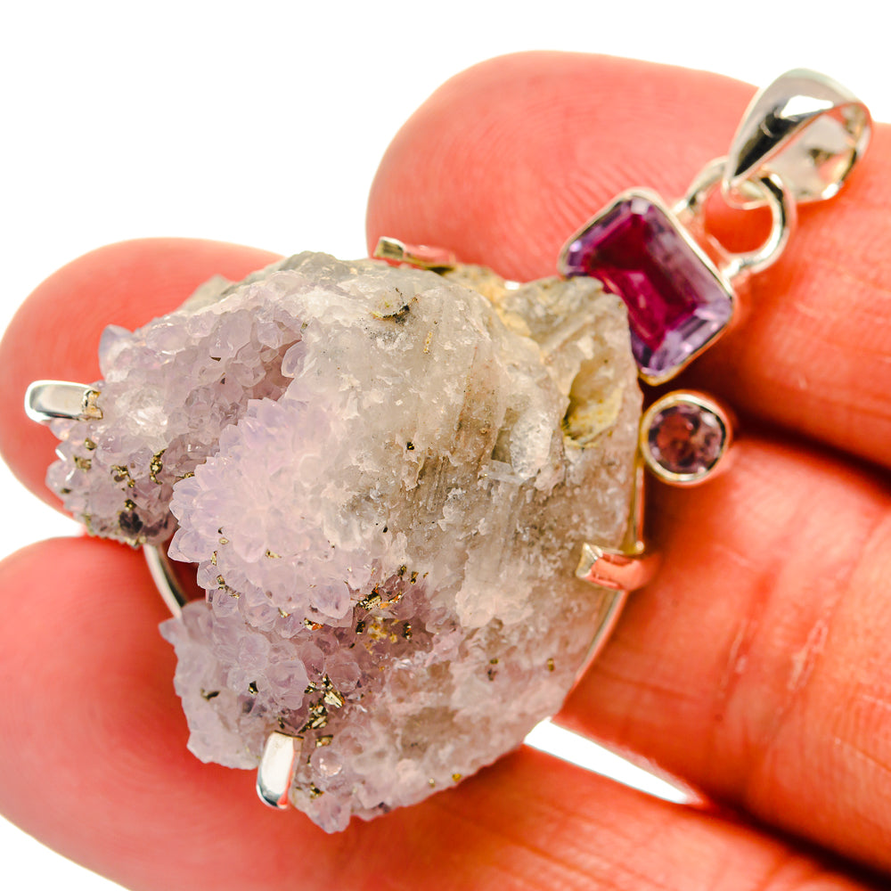 Amethyst Crystal Pendants handcrafted by Ana Silver Co - PD24753