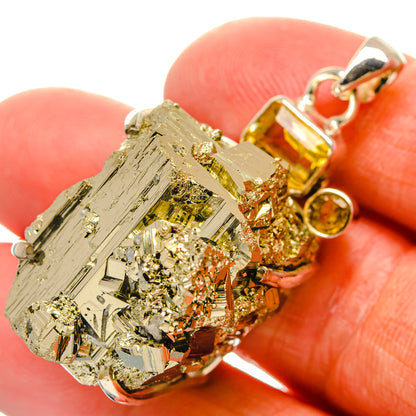 Pyrite Pendants handcrafted by Ana Silver Co - PD24755