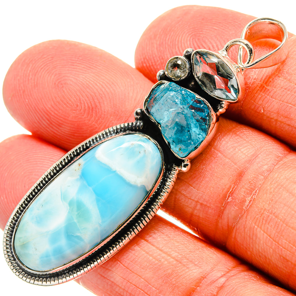 Larimar Pendants handcrafted by Ana Silver Co - PD24767