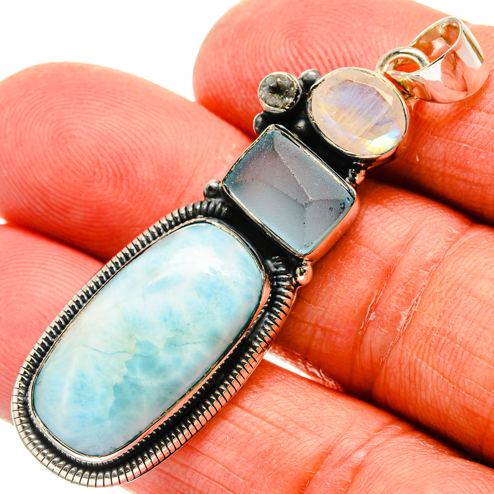 Larimar Pendants handcrafted by Ana Silver Co - PD24768