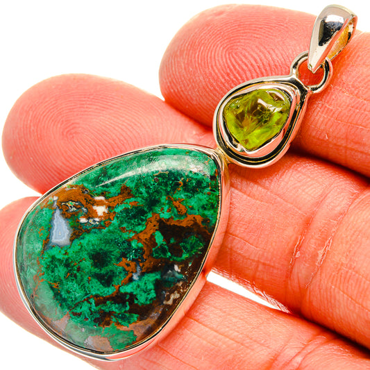 Chrysocolla Pendants handcrafted by Ana Silver Co - PD24777