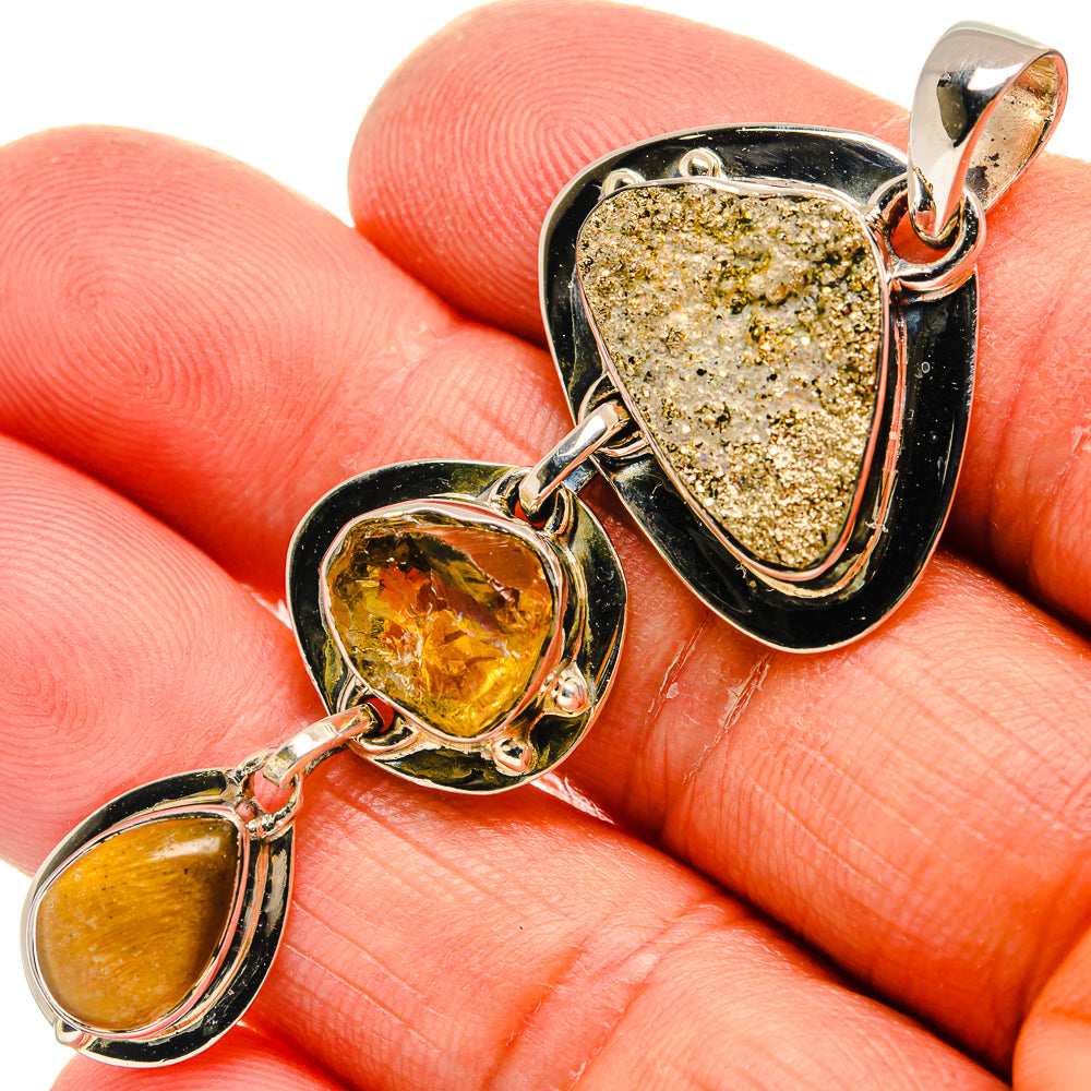Pyrite Pendants handcrafted by Ana Silver Co - PD24786