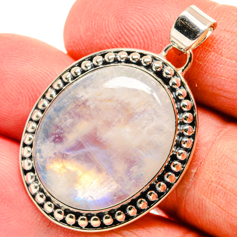 Rainbow Moonstone Pendants handcrafted by Ana Silver Co - PD24800