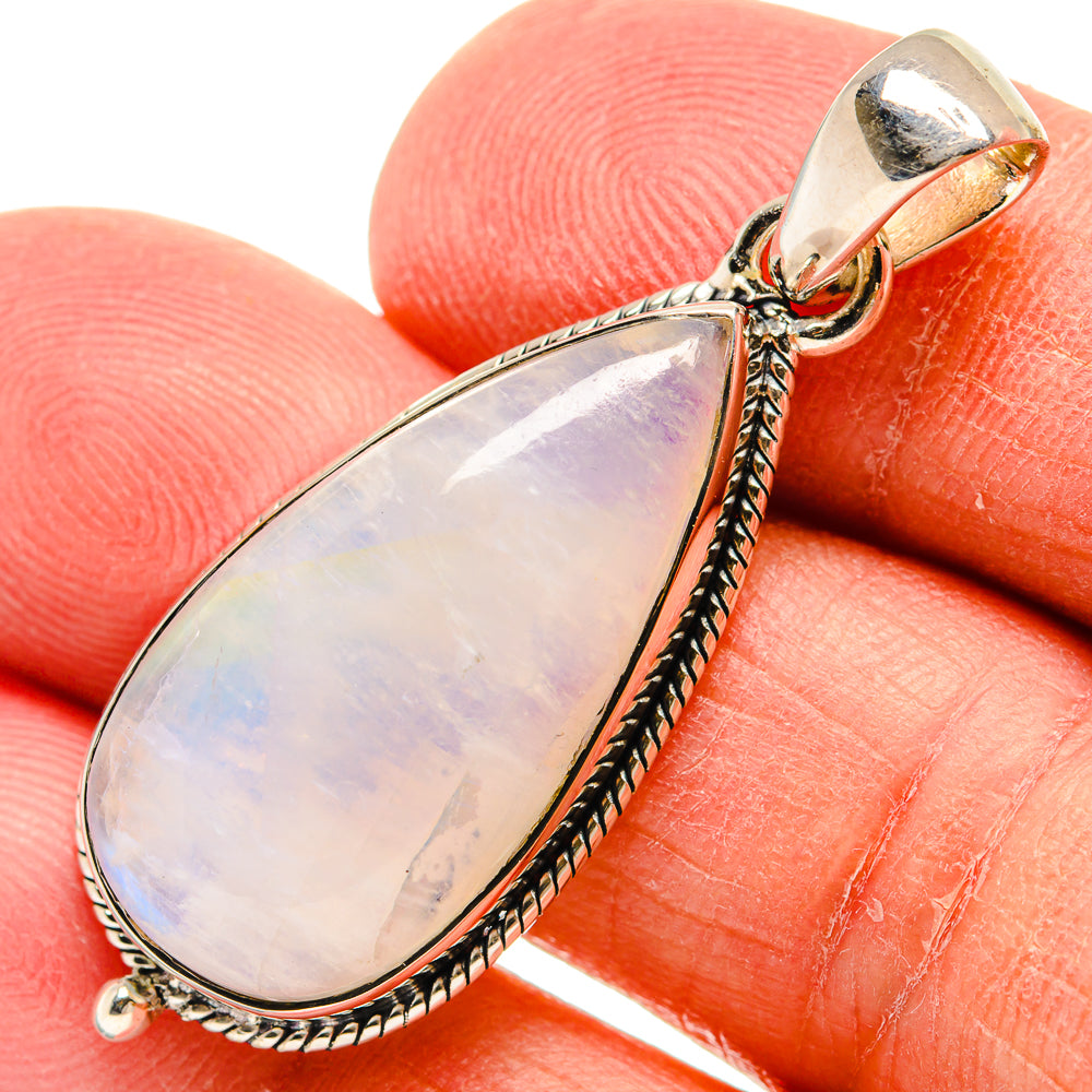 Rainbow Moonstone Pendants handcrafted by Ana Silver Co - PD24803