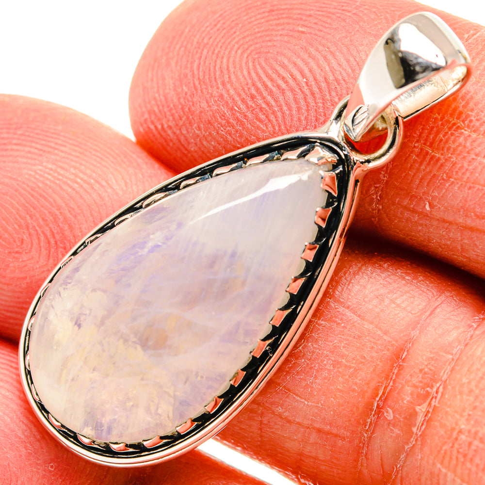 Rainbow Moonstone Pendants handcrafted by Ana Silver Co - PD24807