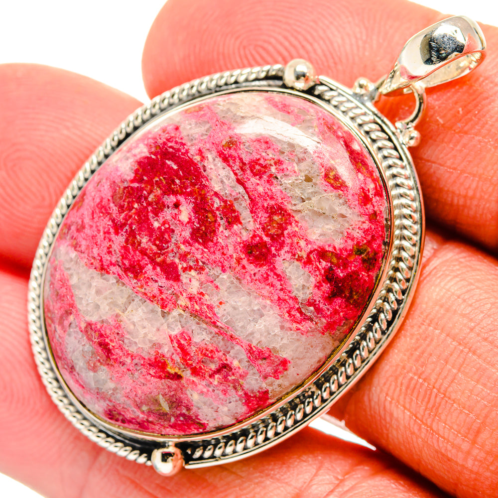 Thulite Pendants handcrafted by Ana Silver Co - PD24815