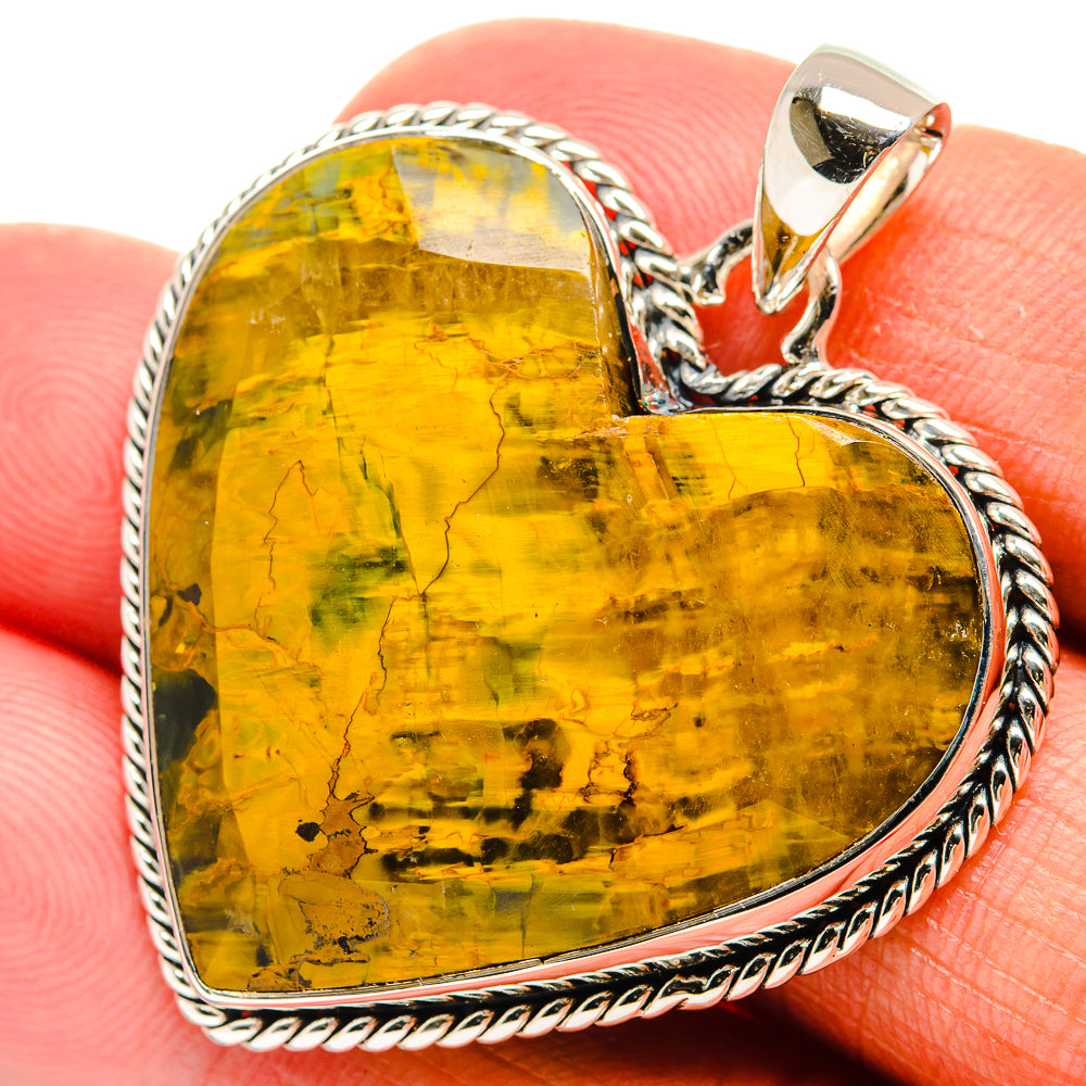 Golden Pietersite Pendants handcrafted by Ana Silver Co - PD24820