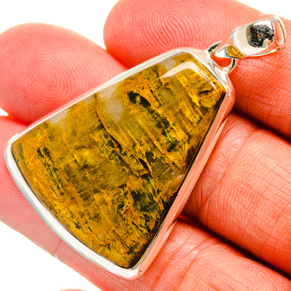 Golden Pietersite Pendants handcrafted by Ana Silver Co - PD24823