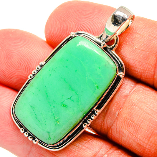 Chrysoprase Pendants handcrafted by Ana Silver Co - PD24826