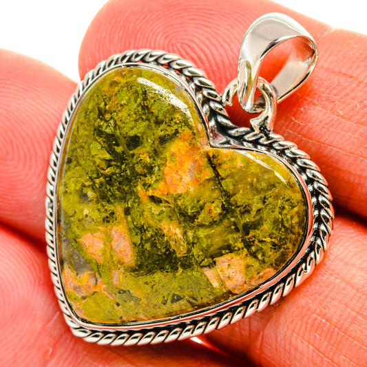 Unakite Pendants handcrafted by Ana Silver Co - PD24827