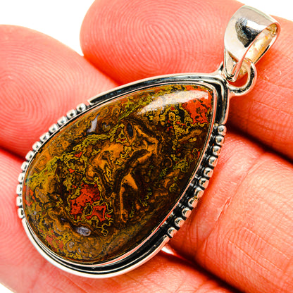 Moroccan Agate Pendants handcrafted by Ana Silver Co - PD24829