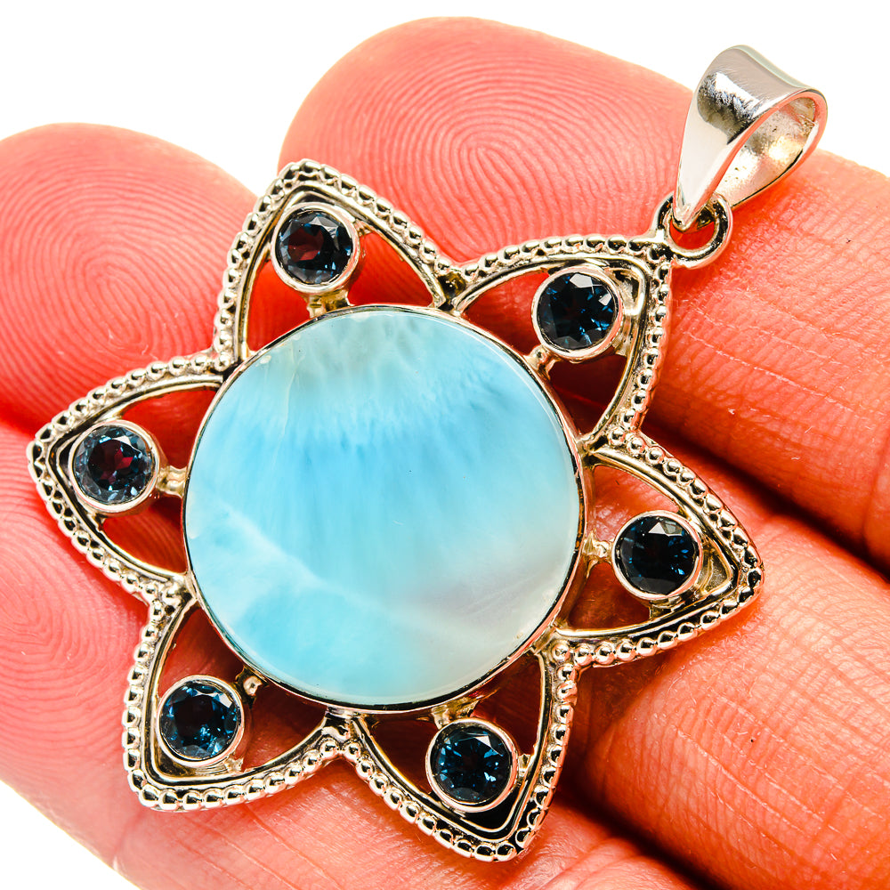 Larimar Pendants handcrafted by Ana Silver Co - PD24835