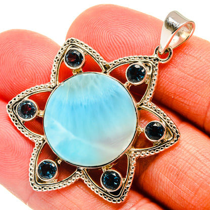 Larimar Pendants handcrafted by Ana Silver Co - PD24835