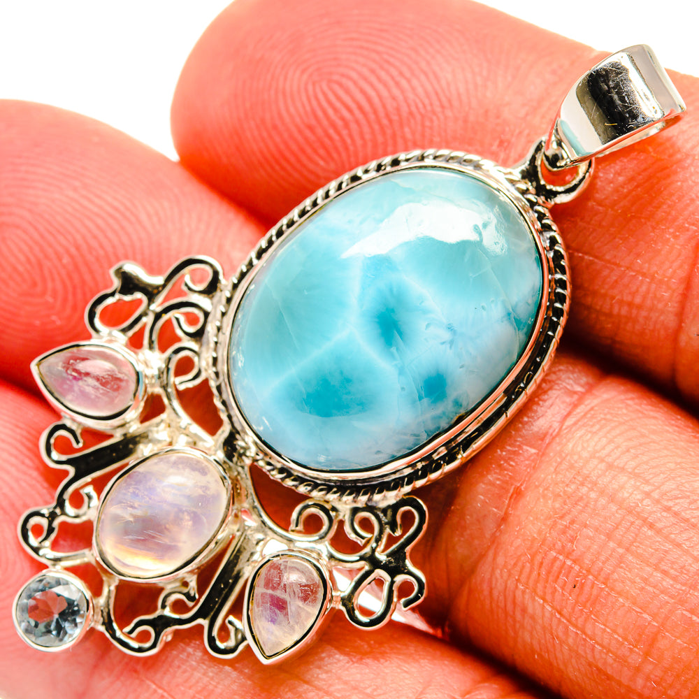 Larimar Pendants handcrafted by Ana Silver Co - PD24836