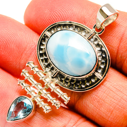 Larimar Pendants handcrafted by Ana Silver Co - PD24837