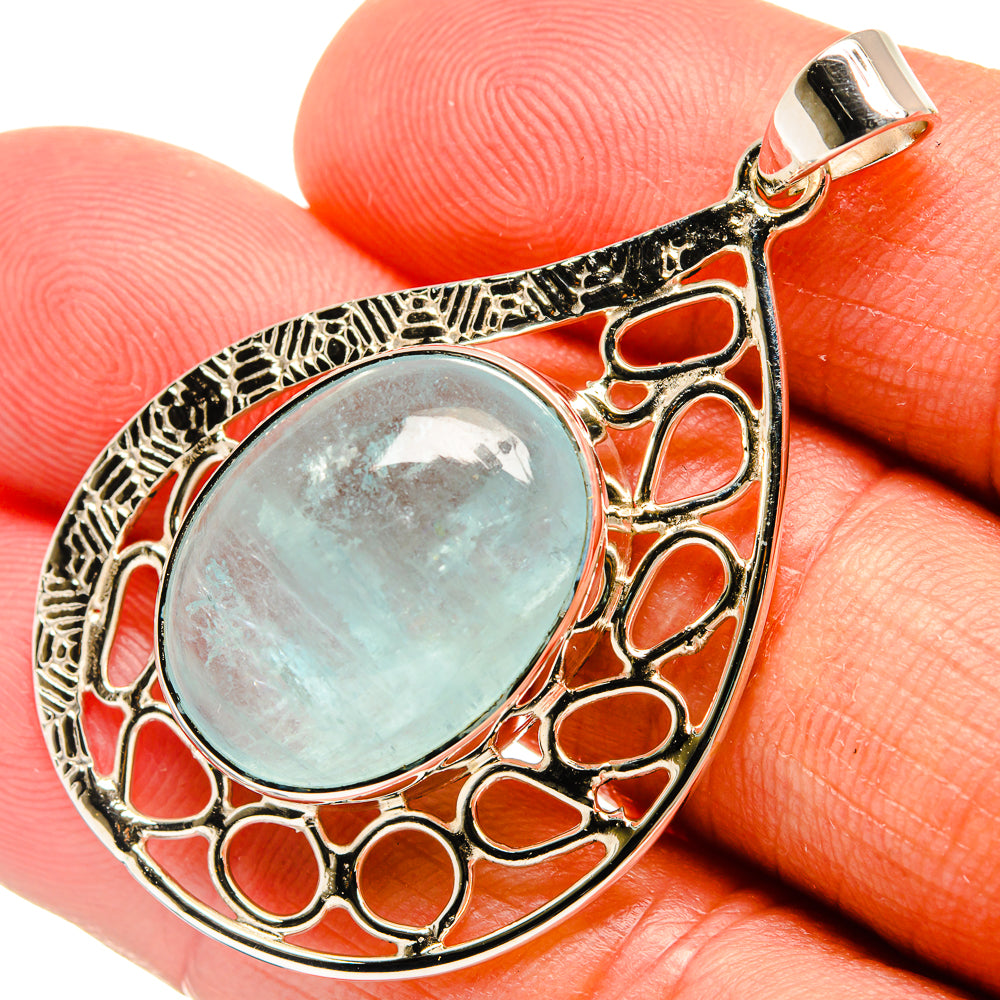 Aquamarine Pendants handcrafted by Ana Silver Co - PD24838