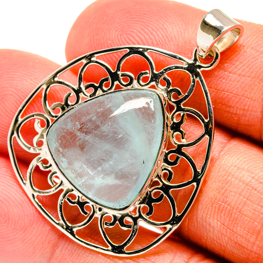 Aquamarine Pendants handcrafted by Ana Silver Co - PD24839
