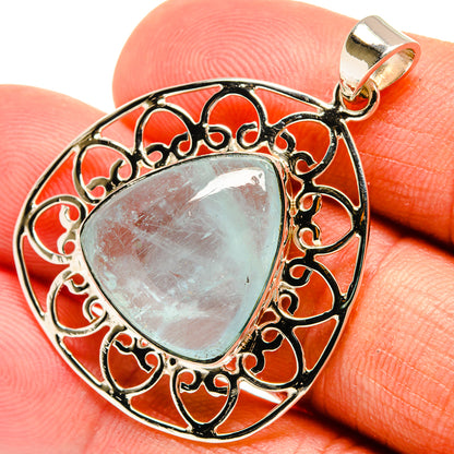Aquamarine Pendants handcrafted by Ana Silver Co - PD24839