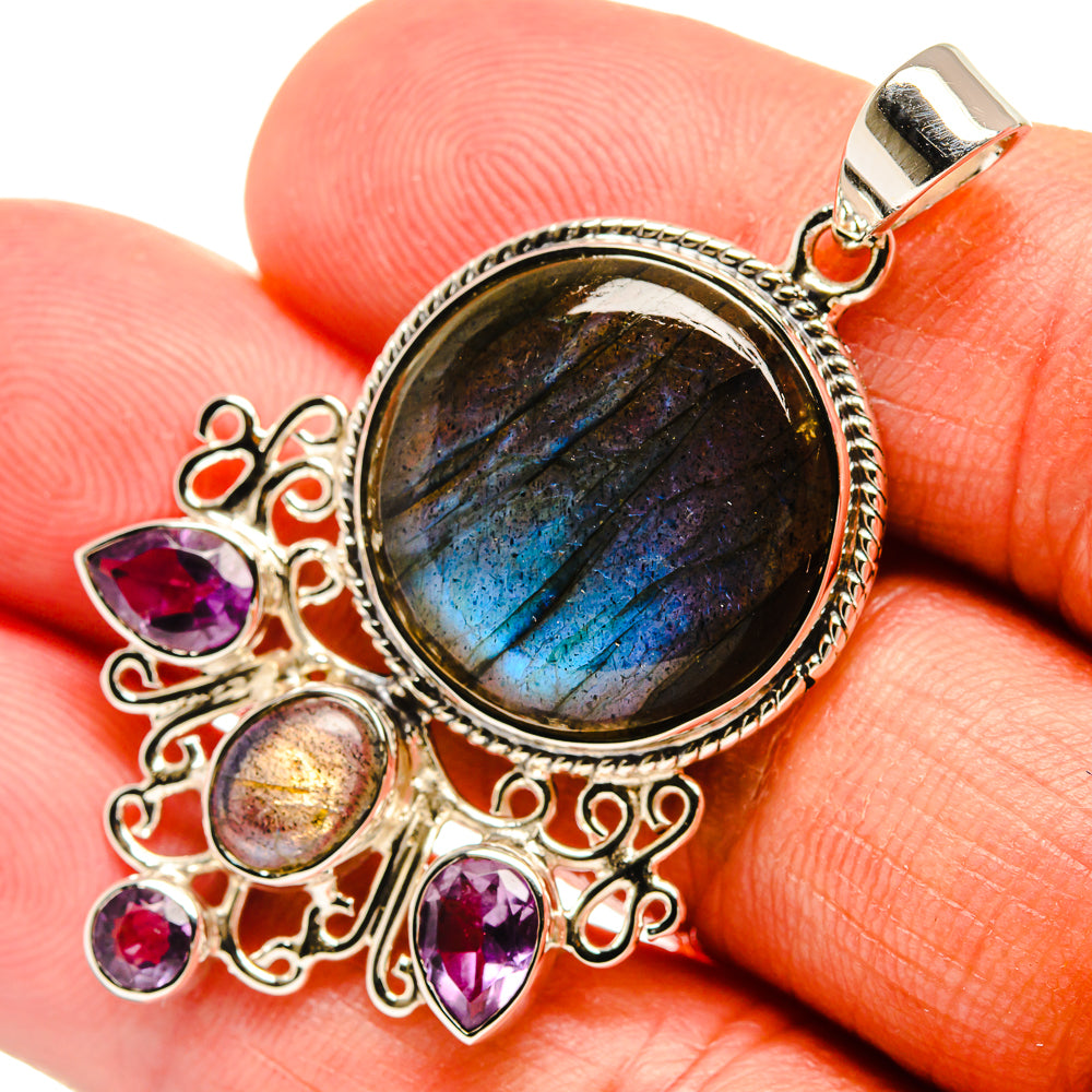Labradorite Pendants handcrafted by Ana Silver Co - PD24850