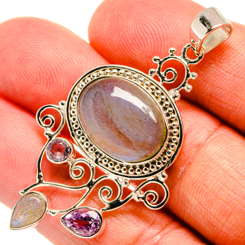 Labradorite Pendants handcrafted by Ana Silver Co - PD24854