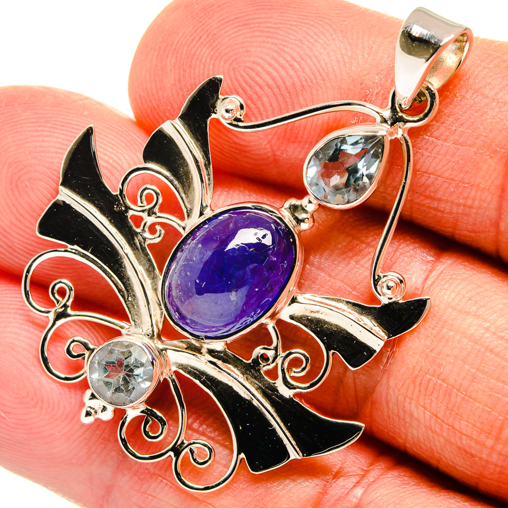 Tanzanite Pendants handcrafted by Ana Silver Co - PD24855