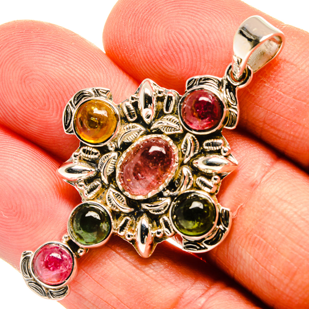Green Tourmaline Pendants handcrafted by Ana Silver Co - PD24858