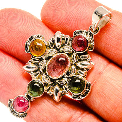 Green Tourmaline Pendants handcrafted by Ana Silver Co - PD24858