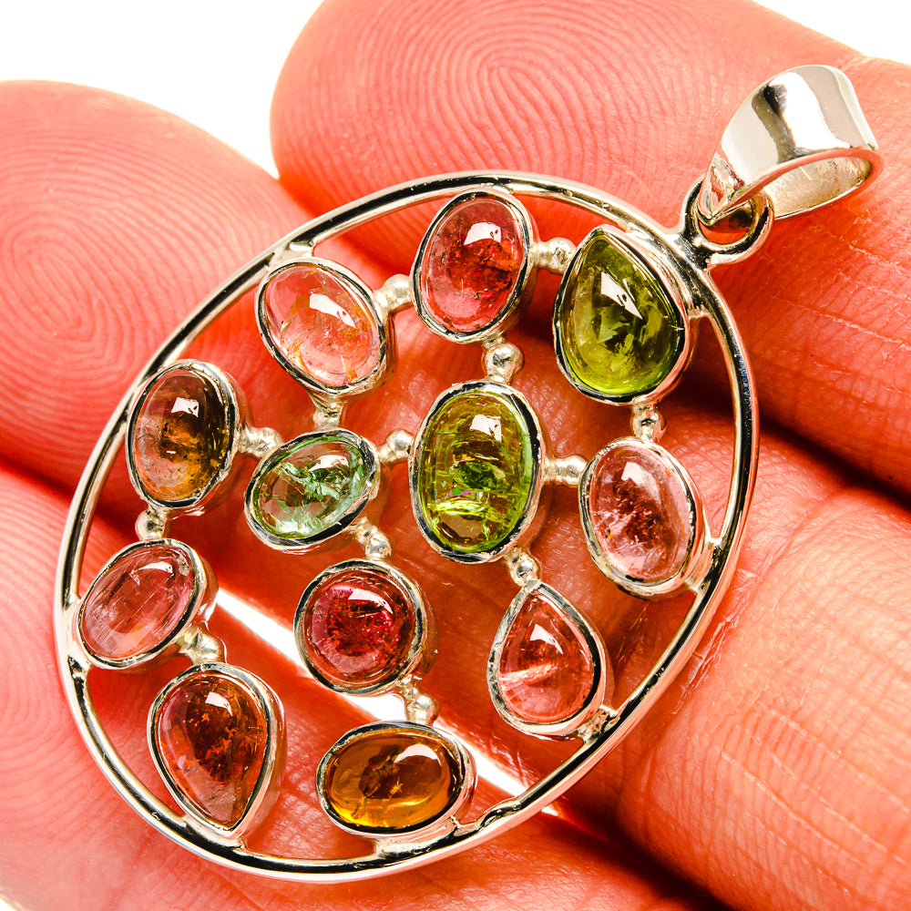Green Tourmaline Pendants handcrafted by Ana Silver Co - PD24862