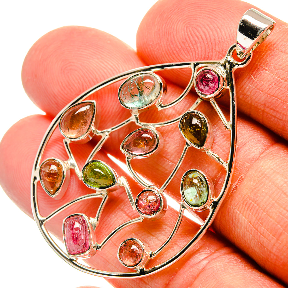 Green Tourmaline Pendants handcrafted by Ana Silver Co - PD24864