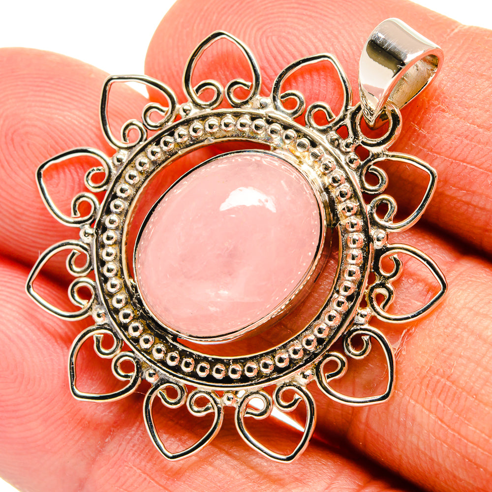 Morganite Pendants handcrafted by Ana Silver Co - PD24866