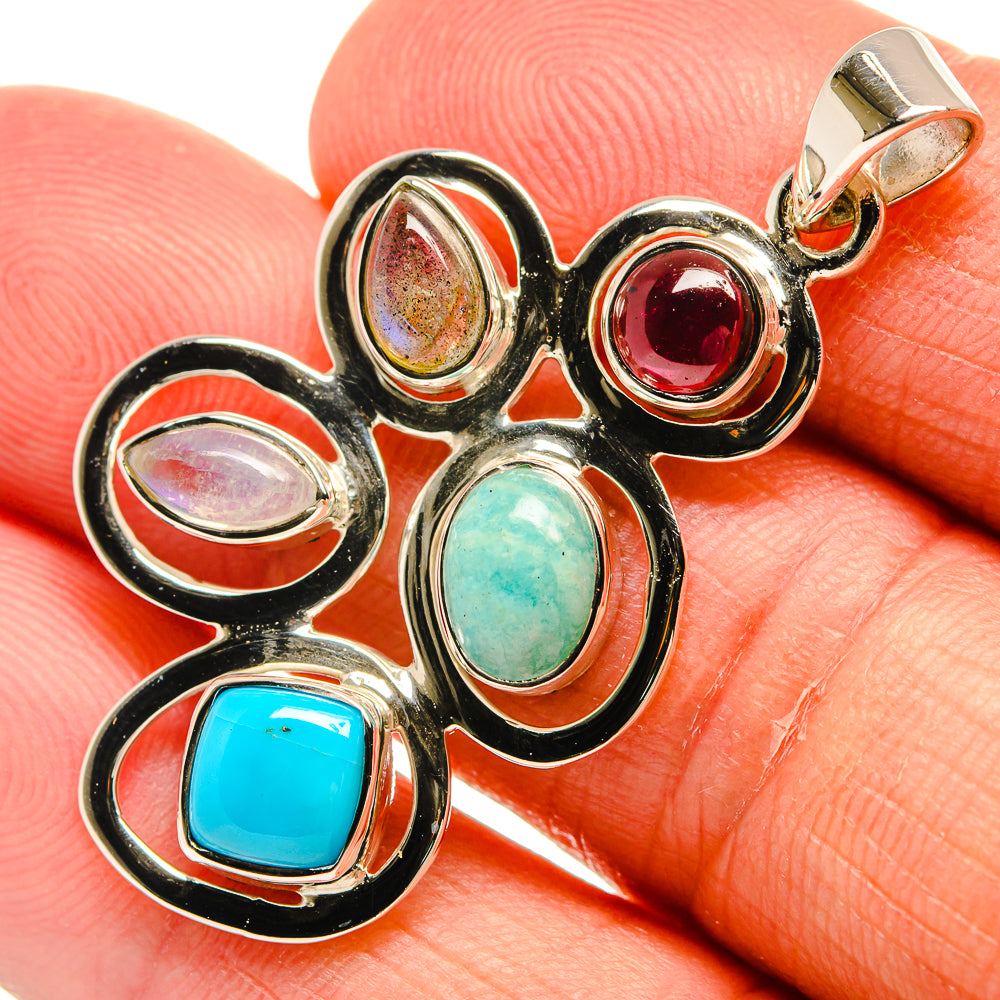 Sleeping Beauty Turquoise Pendants handcrafted by Ana Silver Co - PD24867