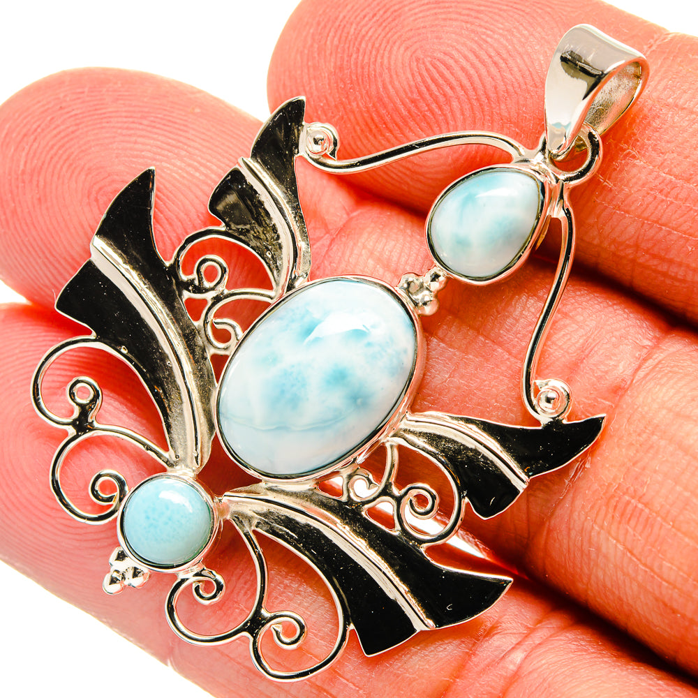 Larimar Pendants handcrafted by Ana Silver Co - PD24872