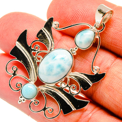 Larimar Pendants handcrafted by Ana Silver Co - PD24872